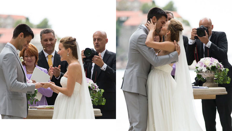 38/112 Novak and Jelena at the Altar / The big moment of the day!