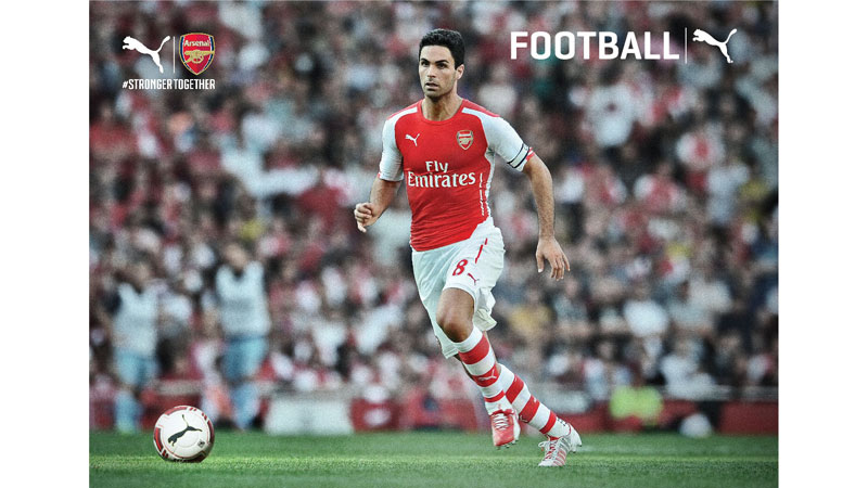 72/172 Mikel Arteta of Arsenal for Puma 2014