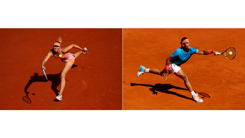 138/218 Maria Sharapova, Paris 2014; Rafael Nadal, Madrid 2015