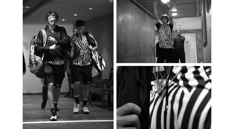 2/7 
Alexander Zverev, Germany, Dominic Thiem, Austria, Paris 2016;
Alexander Zverev, Germany, stretches with fitness coach Jez Green;
Alexander Zverev
