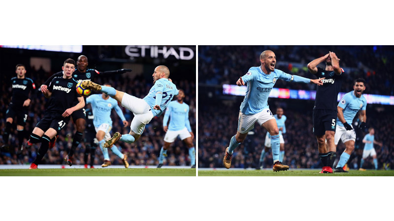 92/218 David Silva scores for Man City, 2017