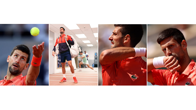 2/6 Novak Djokovic for Lacoste RG 2023