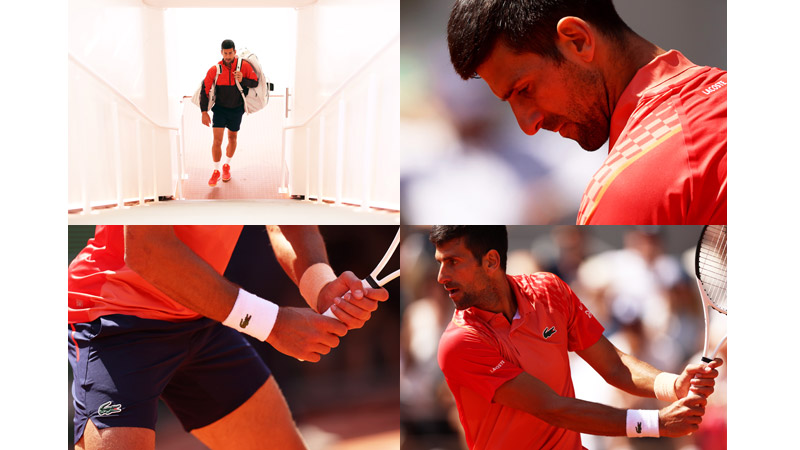 3/6 Novak Djokovic for Lacoste RG 2023