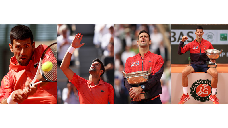 5/6 Novak Djokovic for Lacoste RG 2023
