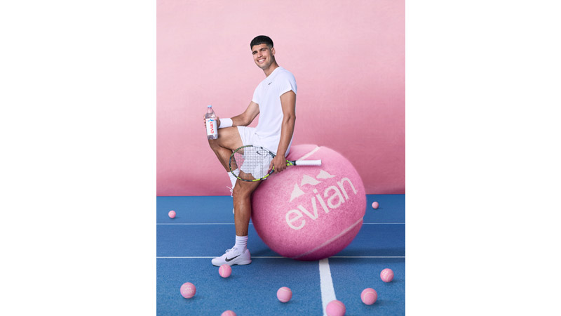 3/36 Carlos Alcaraz for Evian, Spain 2025