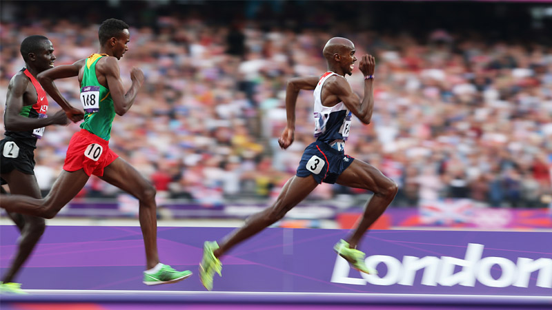 165/218 - Mohamed Farah of Great Britain, London, Aug 2012