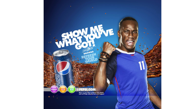 105/172 - Didier Drogba, for Pepsi 2011.