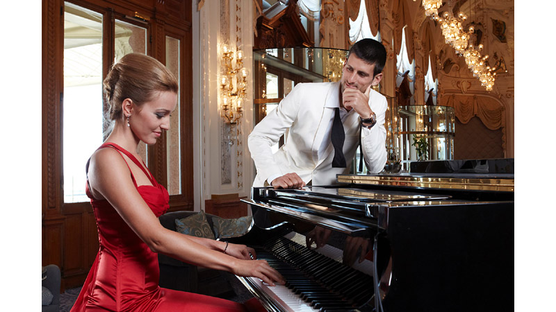 5/41 Jelena Ristic and Novak Djokovic, Monte Carlo, 2012