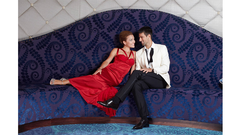 8/41 Jelena Ristic and Novak Djokovic, Monte Carlo, 2012