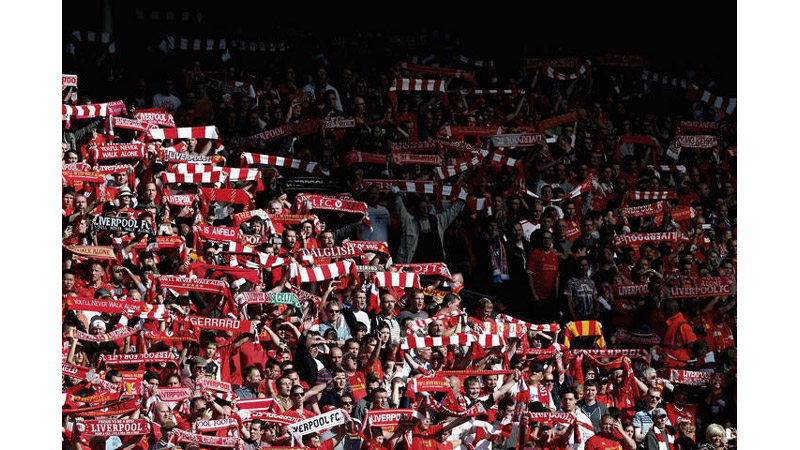 10/42 Liverpool Fans sing, Anfield, England 2013