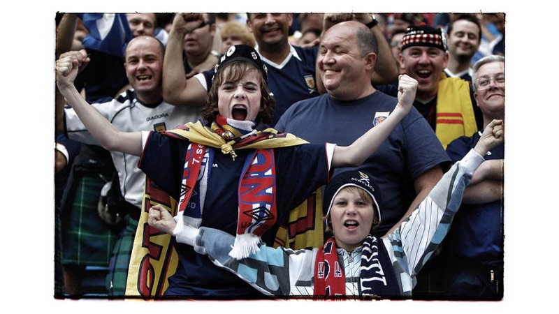 35/42 Scottish fans, Oslo, Norway 2009