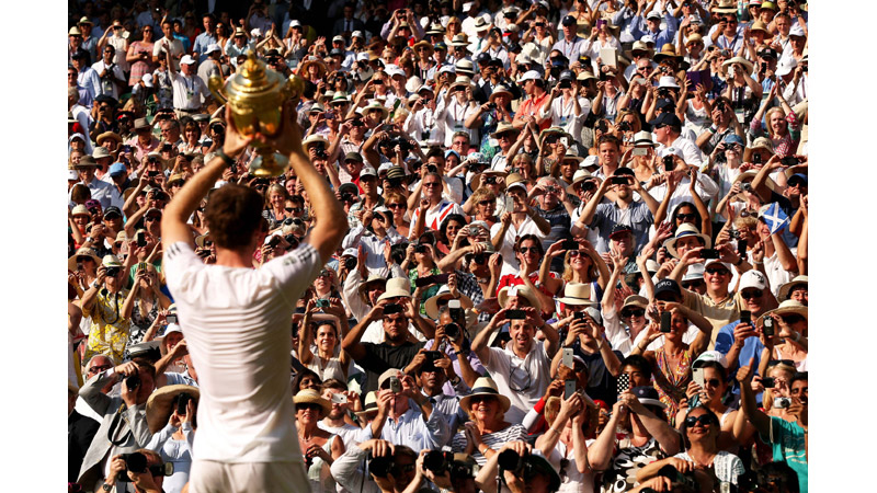 154/218 Andy Murray, Wimbledon 7th July 2013